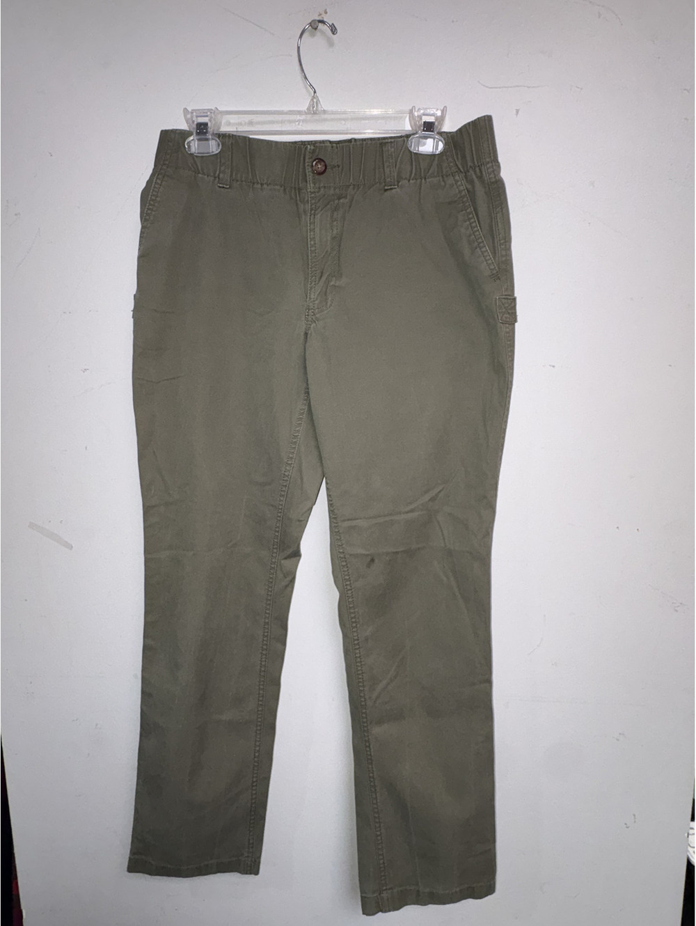 L.L.Bean Women's Olive Green Casual Pants Size 10 Regular